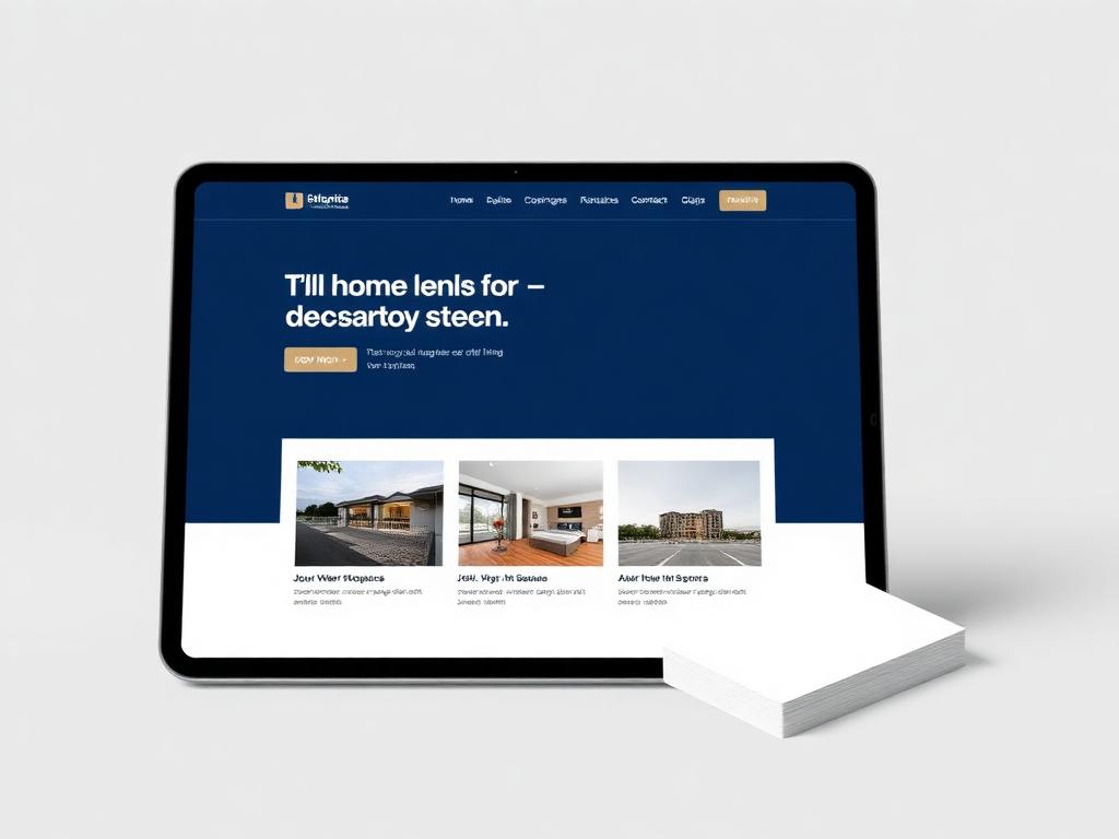 Coastline Realty website mockup